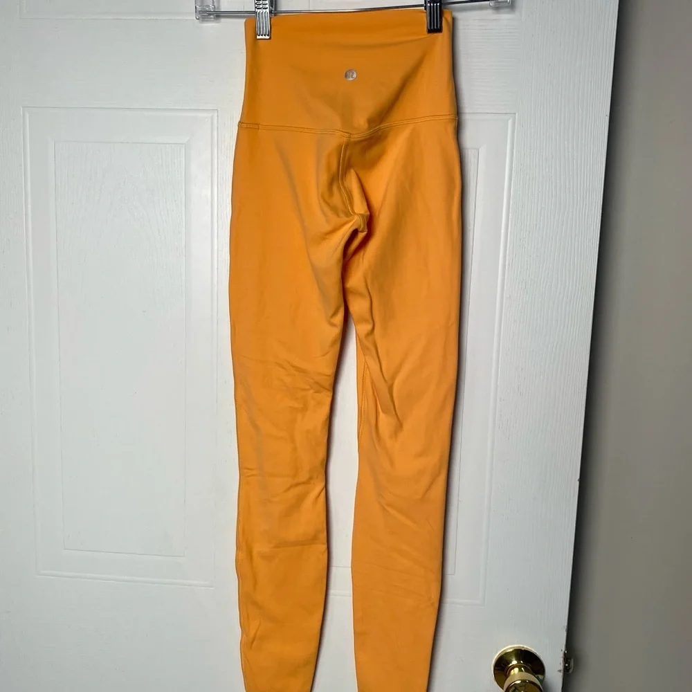 lululemon athletica Women's  SIZE 0 - orange leggings EUC - Picture 5 of 5